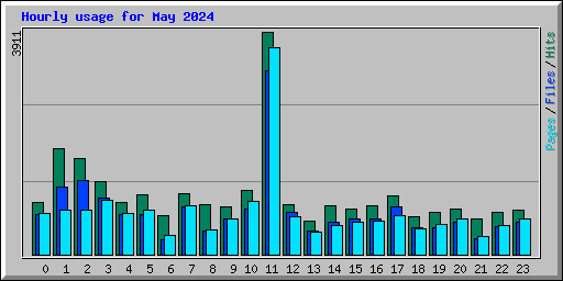 Hourly usage for May 2024